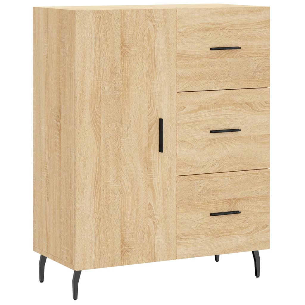 Highboard Sonoma Oak 69.5x34x180 cm Engineered Wood