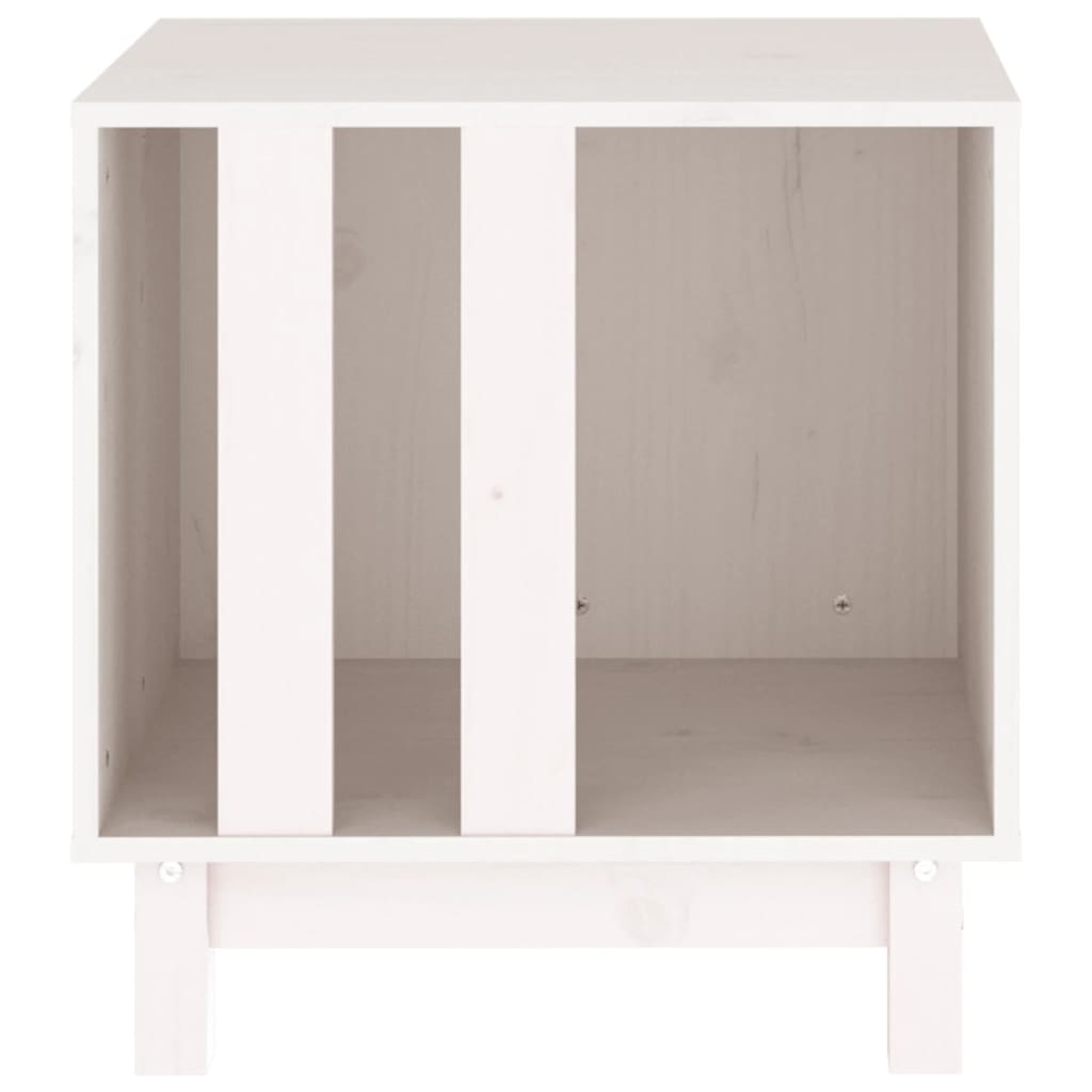 Dog House White 50x40x52 cm Solid Wood Pine