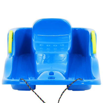 Sledge with Brakes Blue 87x40x18 cm Polypropylene