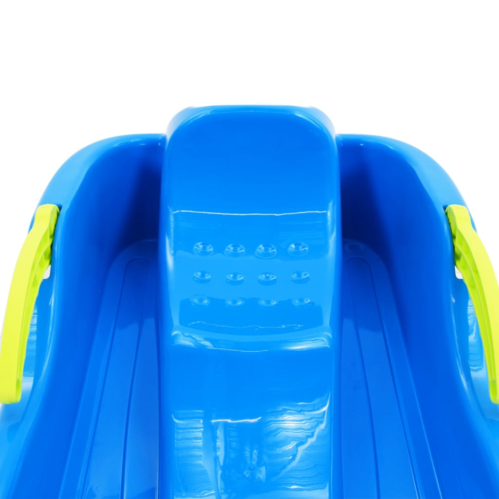 Sledge with Brakes Blue 87x40x18 cm Polypropylene