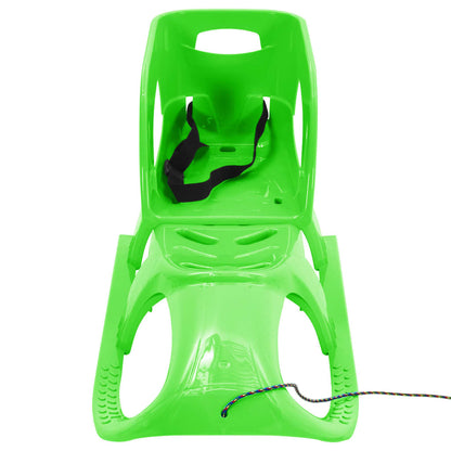 Sledge with Seat Green 102.5x40x23 cm Polypropylene