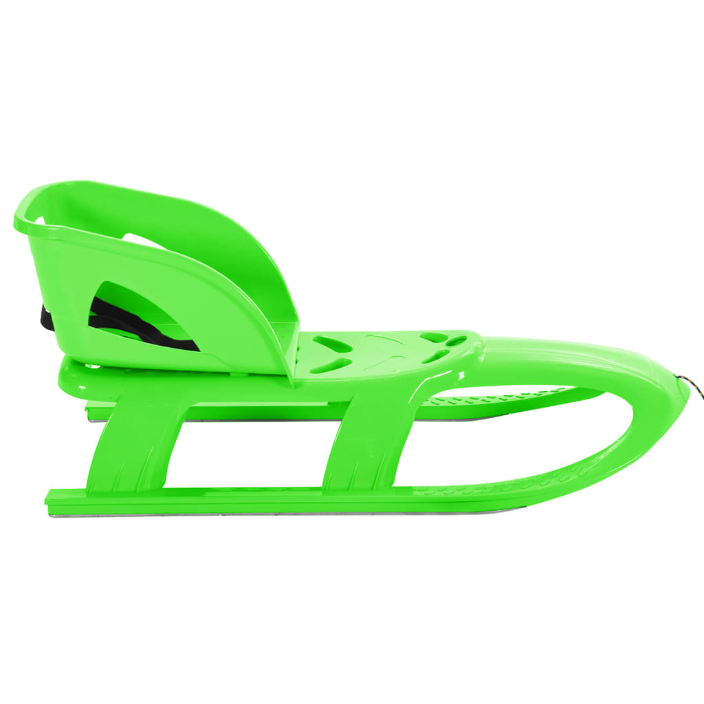 Sledge with Seat Green 102.5x40x23 cm Polypropylene