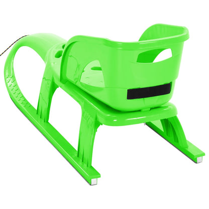 Sledge with Seat Green 102.5x40x23 cm Polypropylene