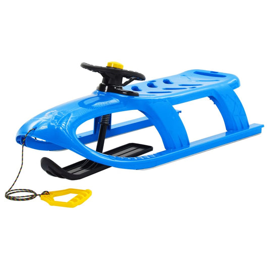 Sledge with Wheel Blue 102.5x40x23 cm Polypropylene