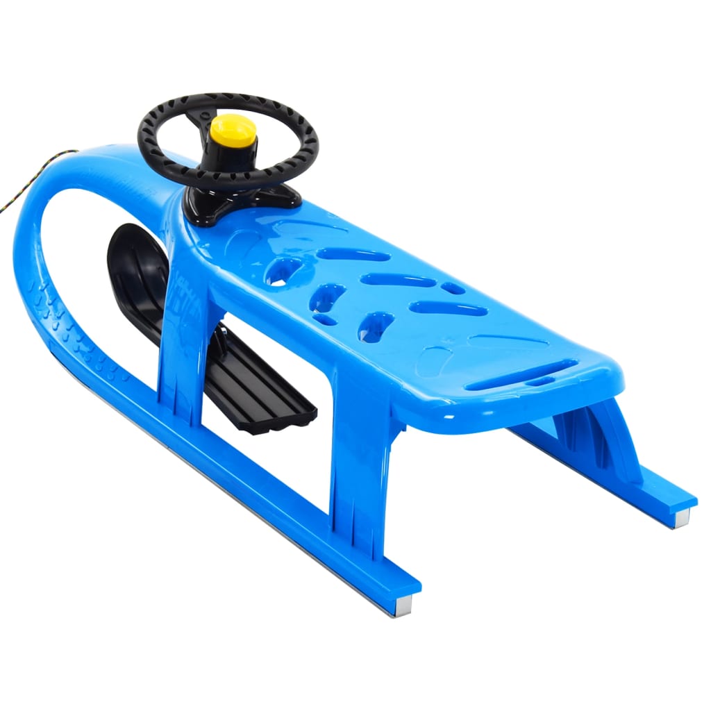 Sledge with Wheel Blue 102.5x40x23 cm Polypropylene