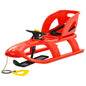 Sledge with Seat and Wheel Red 102.5x40x23 cm Polypropylene