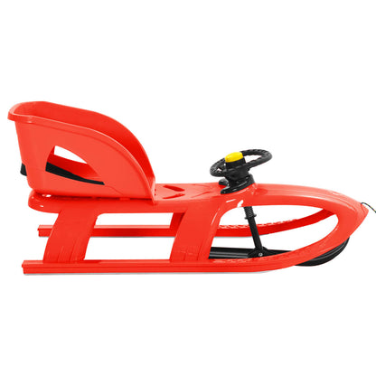 Sledge with Seat and Wheel Red 102.5x40x23 cm Polypropylene