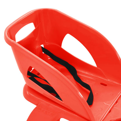 Sledge with Seat and Wheel Red 102.5x40x23 cm Polypropylene