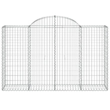 Load image into Gallery viewer, Arched Gabion Baskets 40 pcs 200x50x120/140 cm Galvanised Iron
