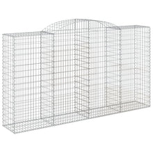 Load image into Gallery viewer, Arched Gabion Baskets 15 pcs 300x50x160/180 cm Galvanised Iron

