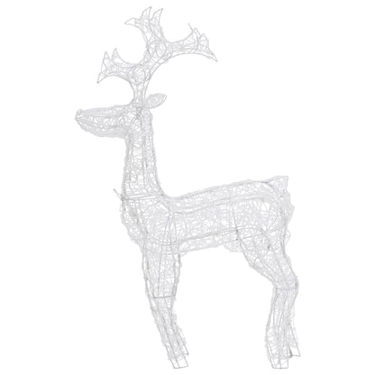 Reindeer Christmas Decorations 2 pcs 60x16x100 cm Acrylic