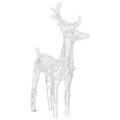 Christmas Reindeers 4 pcs Warm White 160 LEDs Acrylic