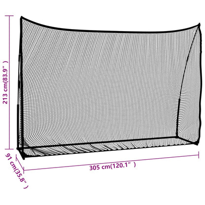 Golf Practice Net Black and Red 305x91x213 cm Polyester