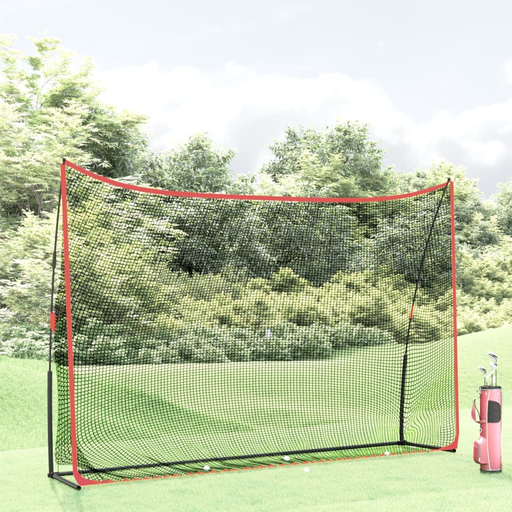 Golf Practice Net Black and Red 305x91x213 cm Polyester