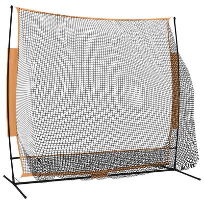 Golf Practice Net Black and Orange 215x107x216 cm Polyester