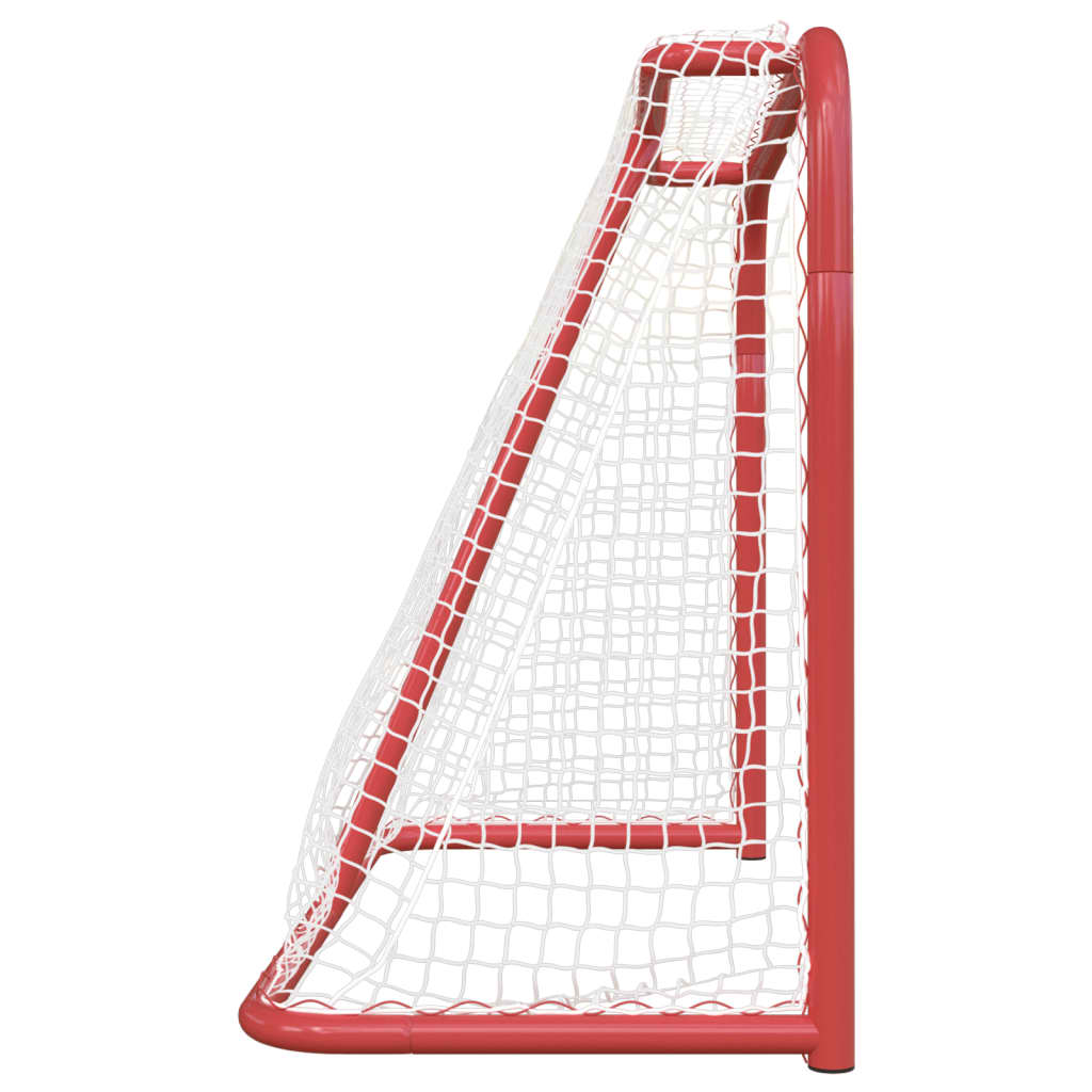 Hockey Goal Red and White 183x71x122 cm Polyester