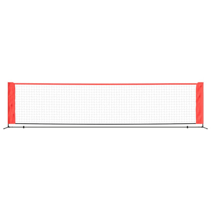 Tennis Net Black and Red 400x100x87 cm Polyester