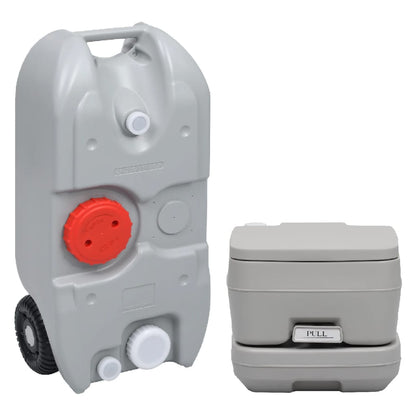 Portable Camping Toilet and Water Tank Set