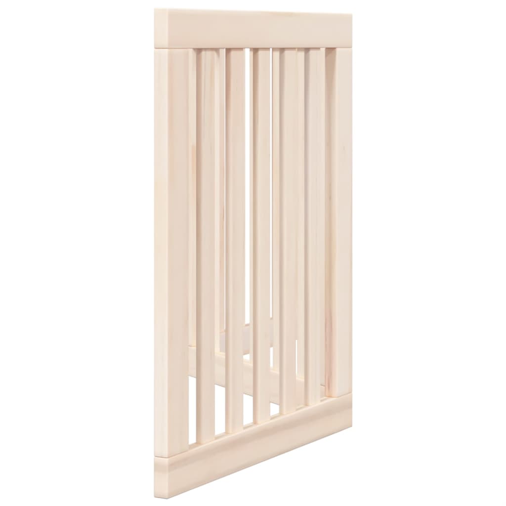 Dog Gate Foldable 3 Panels 150 cm Poplar Wood