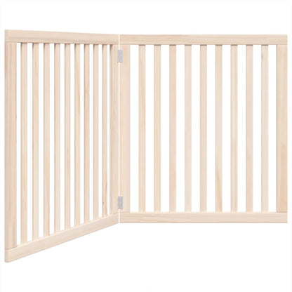 Dog Gate Foldable 2 Panels 160 cm Poplar Wood