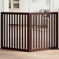 Dog Gate Foldable 2 Panels Brown 160 cm Poplar Wood