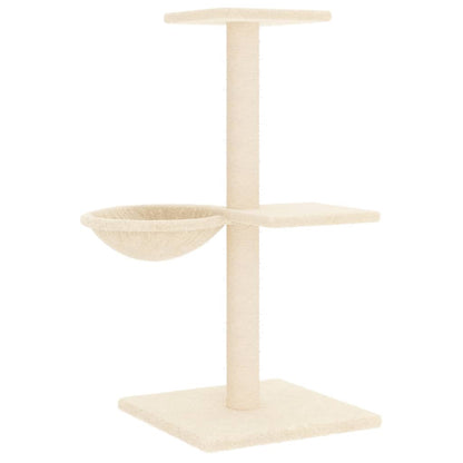 Cat Tree with Sisal Scratching Posts Cream 72 cm