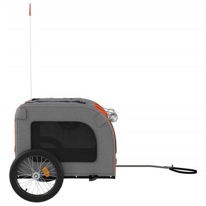 Pet Bike Trailer Red and Grey Oxford Fabric&Iron