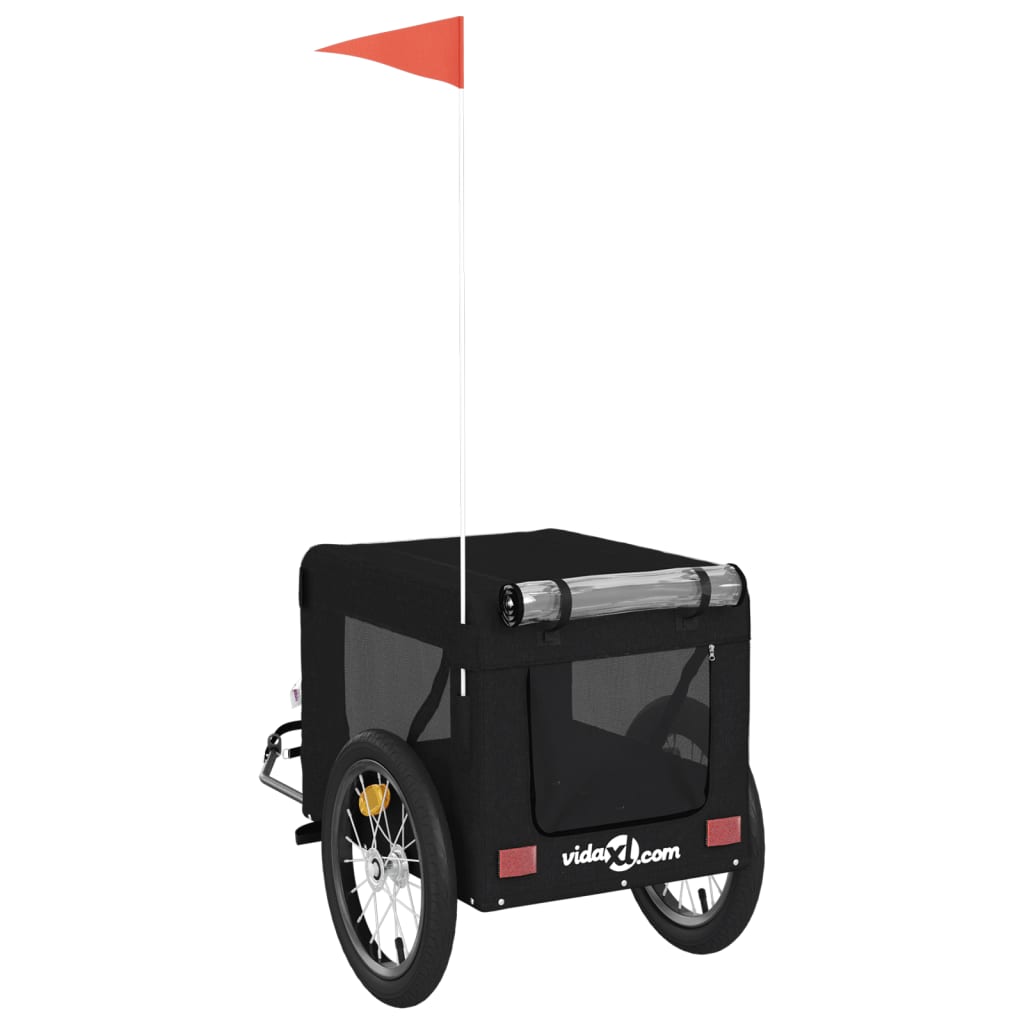 Pet Bike Trailer Black Oxford Fabric&Iron