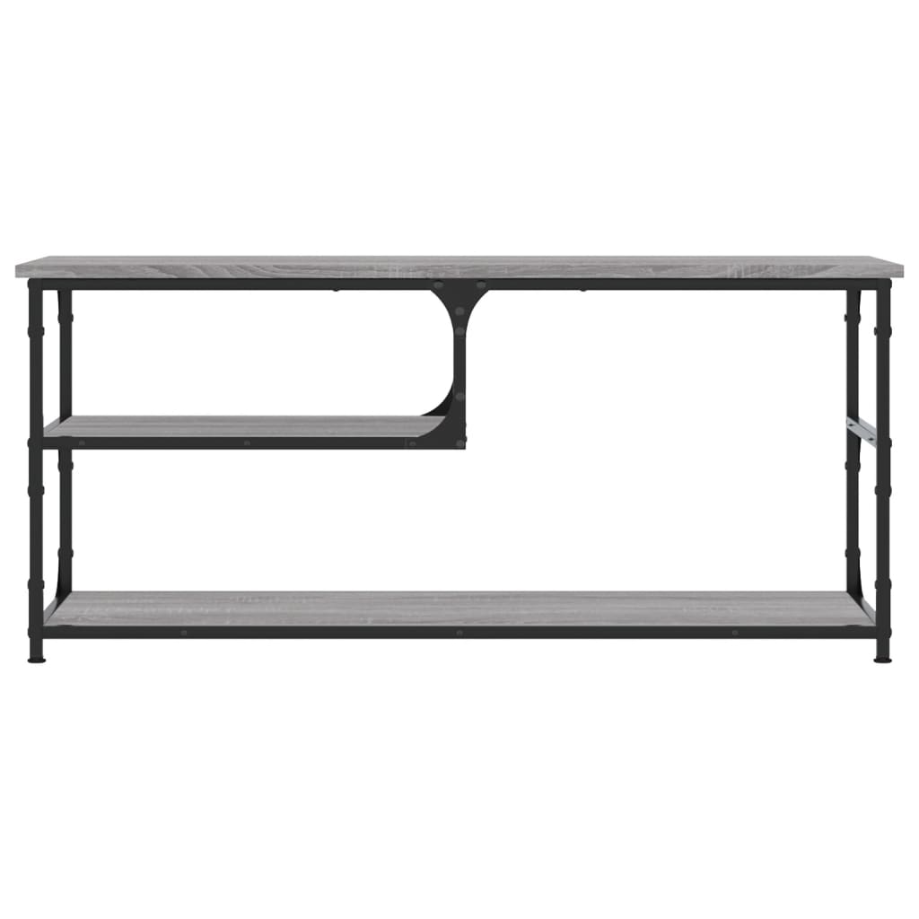 TV Cabinet Grey Sonoma 103x38x46.5 cm Engineered Wood and Steel