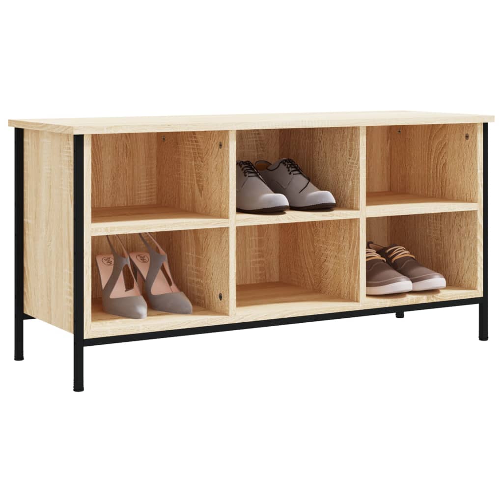 Shoe Cabinet Sonoma Oak 100x35x50 cm Engineered Wood