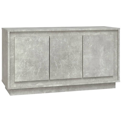 Sideboard Concrete Grey 102x35x55 cm Engineered Wood