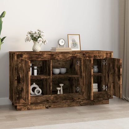 Sideboard Smoked Oak 102x35x55 cm Engineered Wood