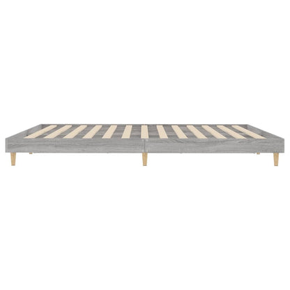 Bed Frame Grey Sonoma 120x200 cm Engineered Wood