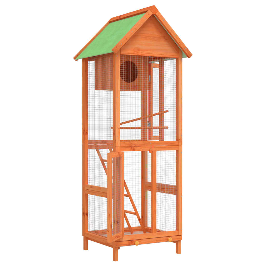 Bird House Brown 60x58.5x160 cm Solid Wood Pine