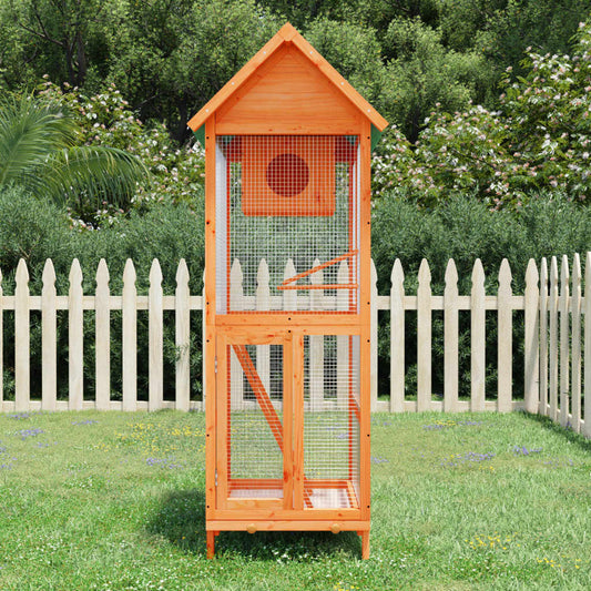 Bird House Brown 60x58.5x160 cm Solid Wood Pine