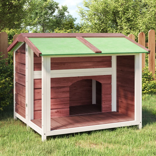 Dog Kennel Mocha 96x87x80.5 cm Solid Wood Pine