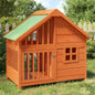 Dog Kennel Brown 96x60.5x87 cm Solid Wood Pine