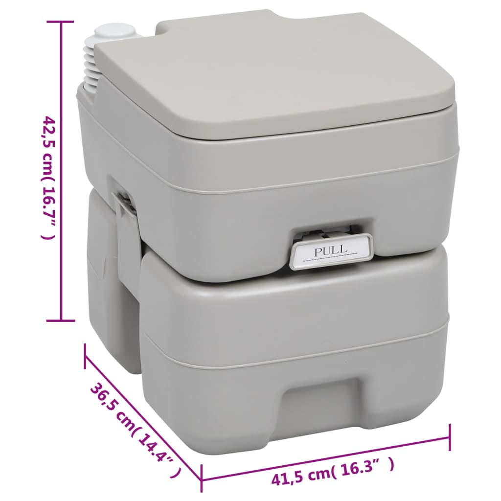 Portable Camping Toilet and Water Tank Set