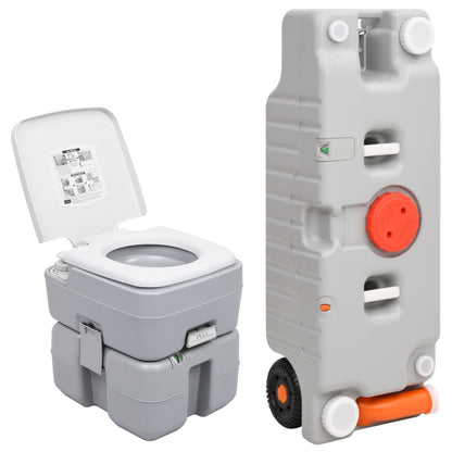 Portable Camping Toilet and Water Tank Set