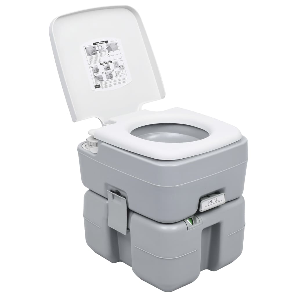 Portable Camping Toilet and Water Tank Set