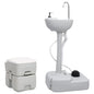 Portable Camping Toilet and Handwash Stand Set