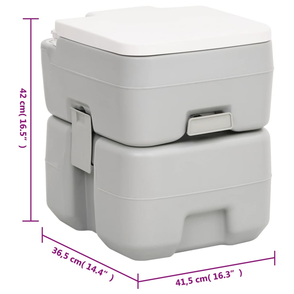 Portable Camping Toilet and Handwash Stand Set