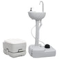 Portable Camping Toilet and Handwash Stand Set