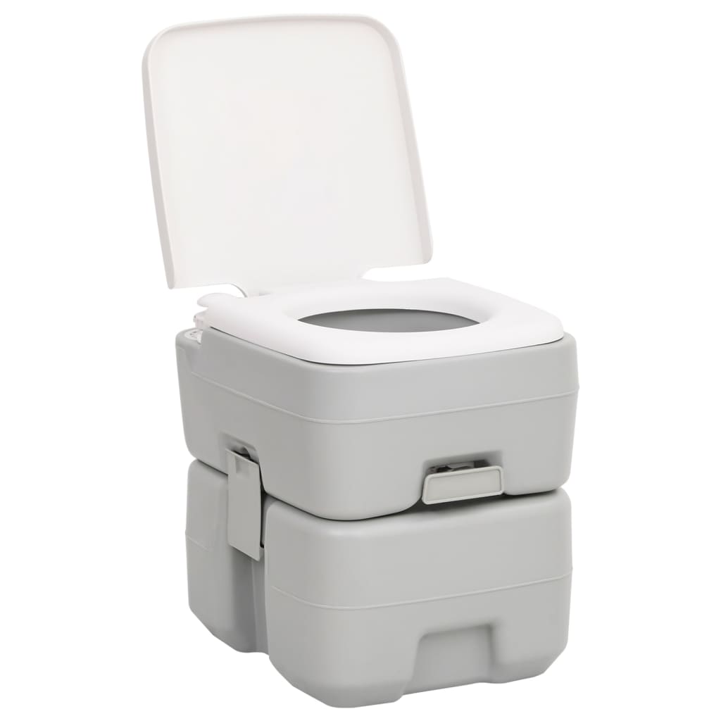 Portable Camping Toilet and Handwash Stand Set with Water Tank