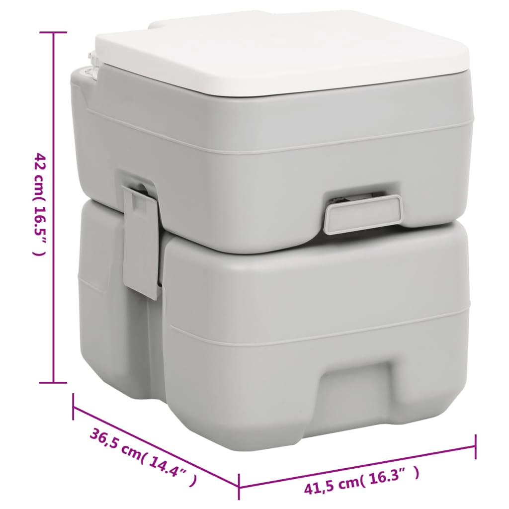 Portable Camping Toilet and Handwash Stand Set with Water Tank