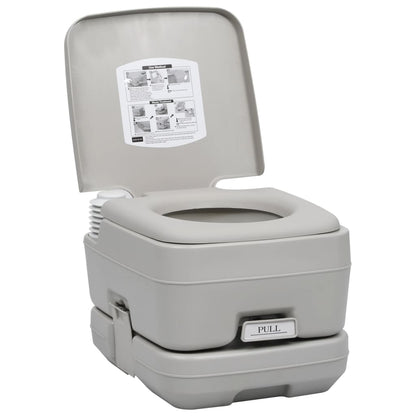 Portable Camping Toilet and Handwash Stand Set with Water Tank