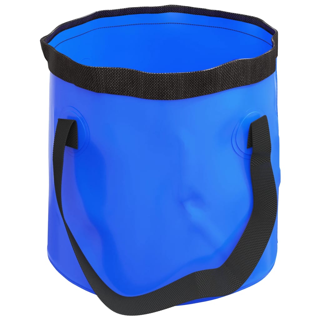 Folding Buckets 2 pcs Blue 30 L PVC