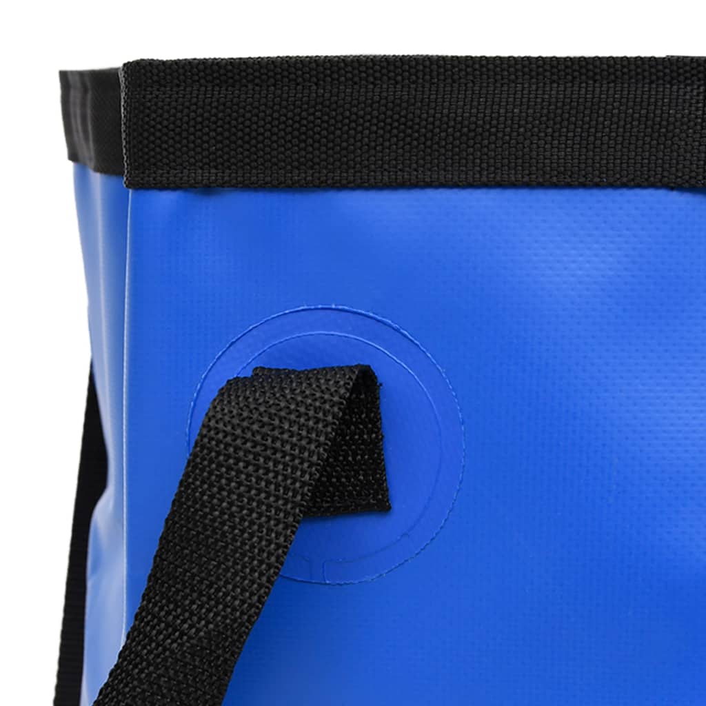 Folding Buckets 2 pcs Blue 30 L PVC