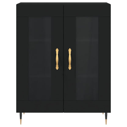 Sideboard Black 69.5x34x90 cm Engineered Wood