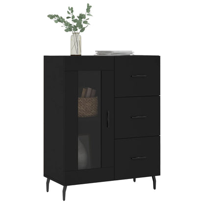 Sideboard Black 69.5x34x90 cm Engineered Wood